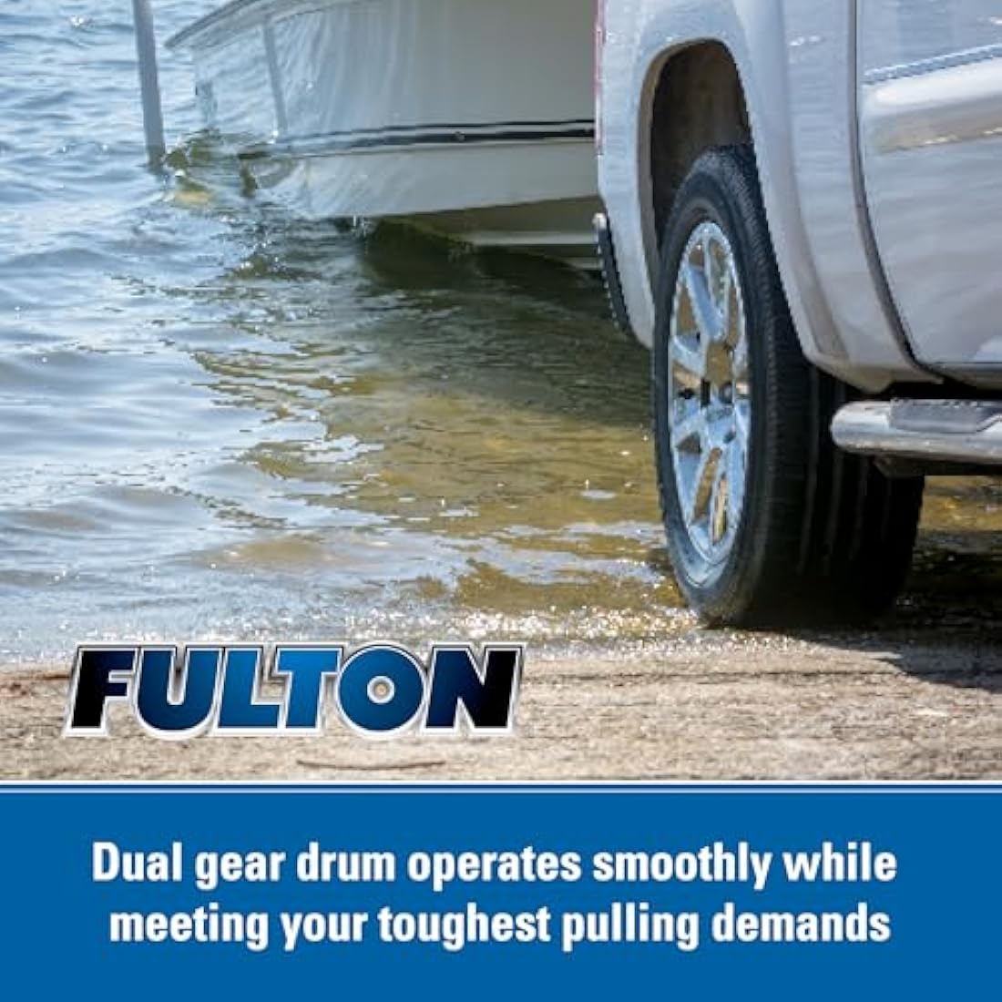 Fulton FW20000101 Single Speed Winch - 2000 lbs Aluminum with 20' Strap