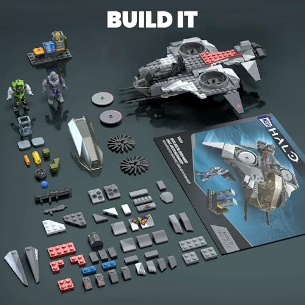 Mega Halo UNSC Arctic Burn Wasp Building Set with 2 Figures – 342 Pcs