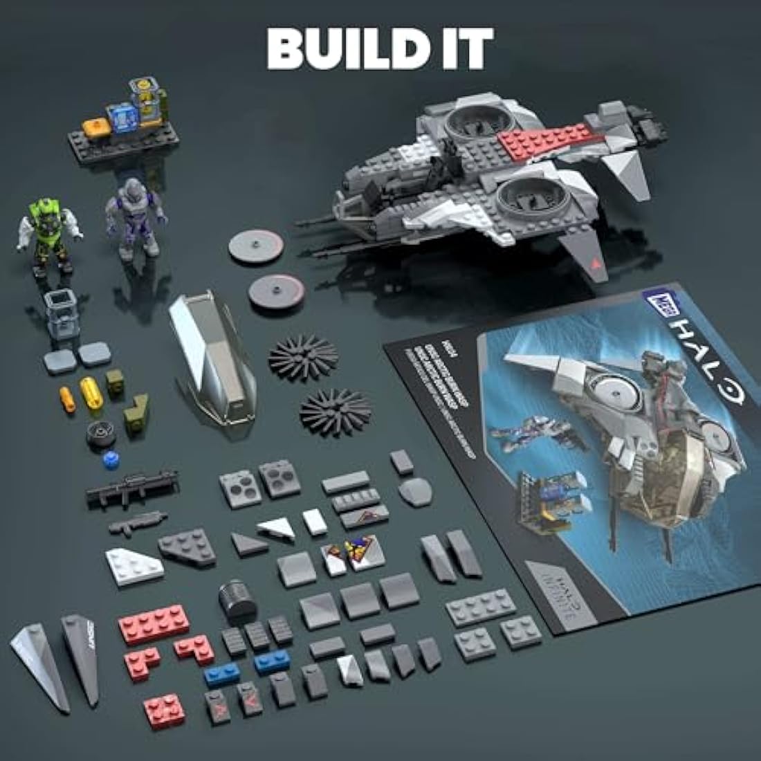 Mega Halo UNSC Arctic Burn Wasp Building Set with 2 Figures – 342 Pcs