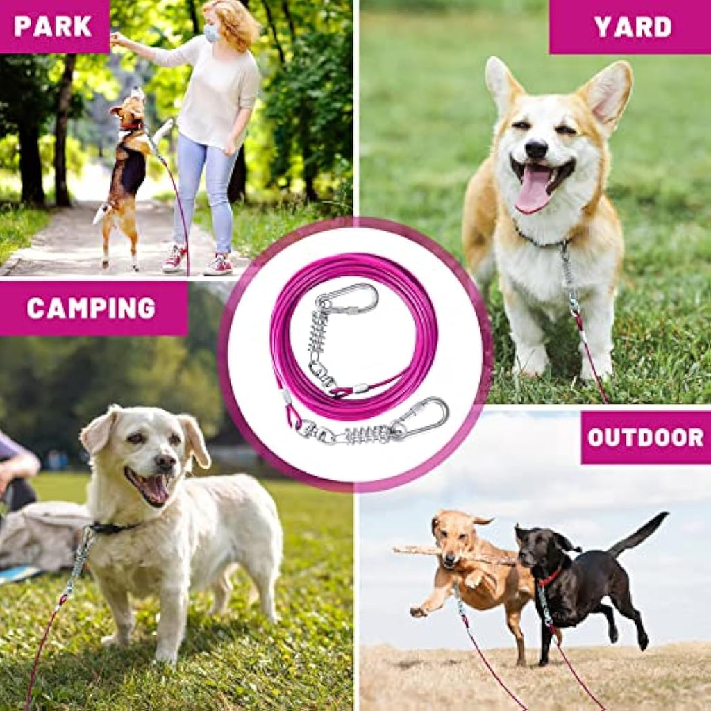 Heavy Duty Dog Tie Out Cable for Large Dogs up to 250lbs