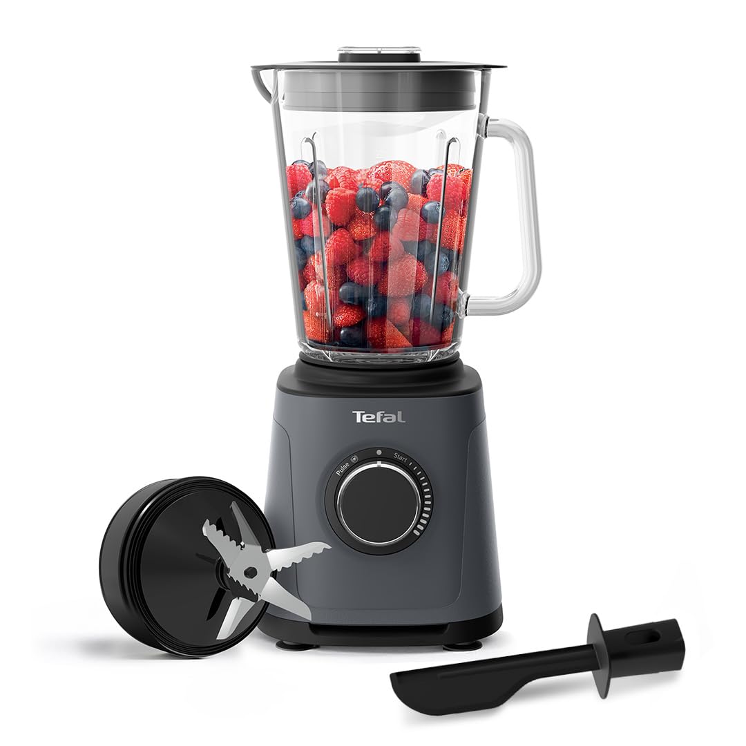 Tefal PerfectMix High-Speed Blender – 1200W 2L Glass Jug, Grey