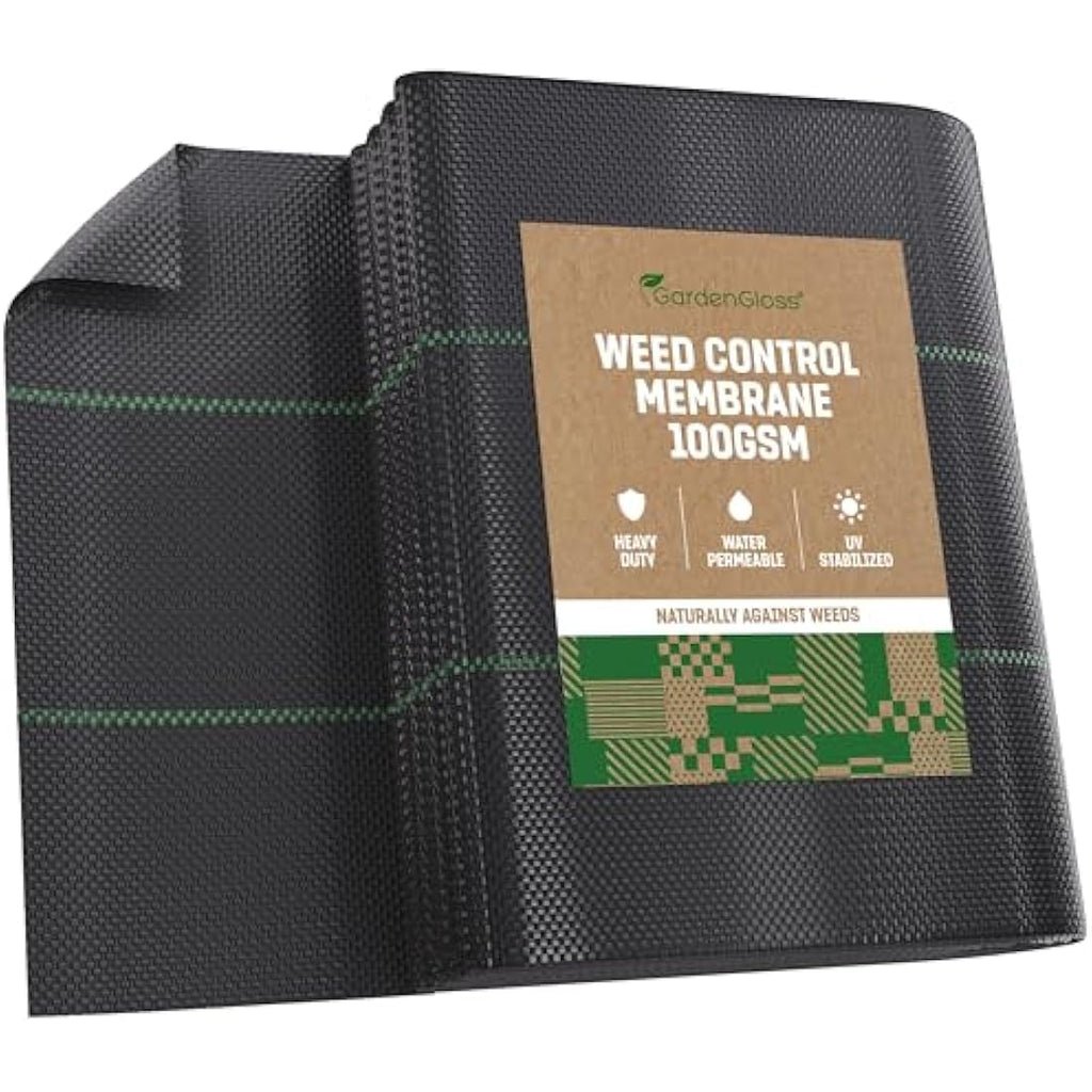 GardenGloss 100gsm Weed Control Membrane – 20m2 UV Stable Fabric