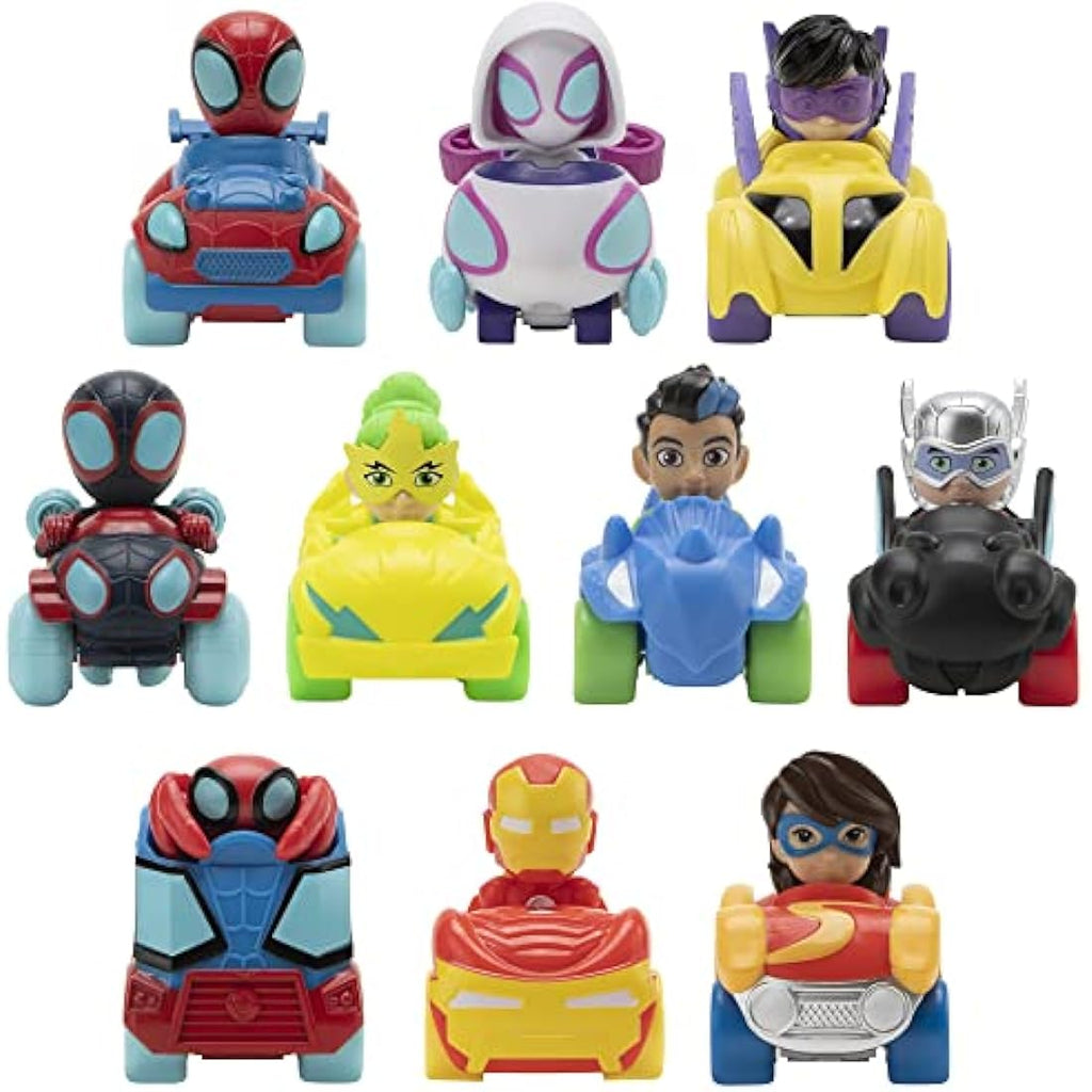 Marvel Spidey and His Amazing Friends 10-Pack Mini Vehicles Set