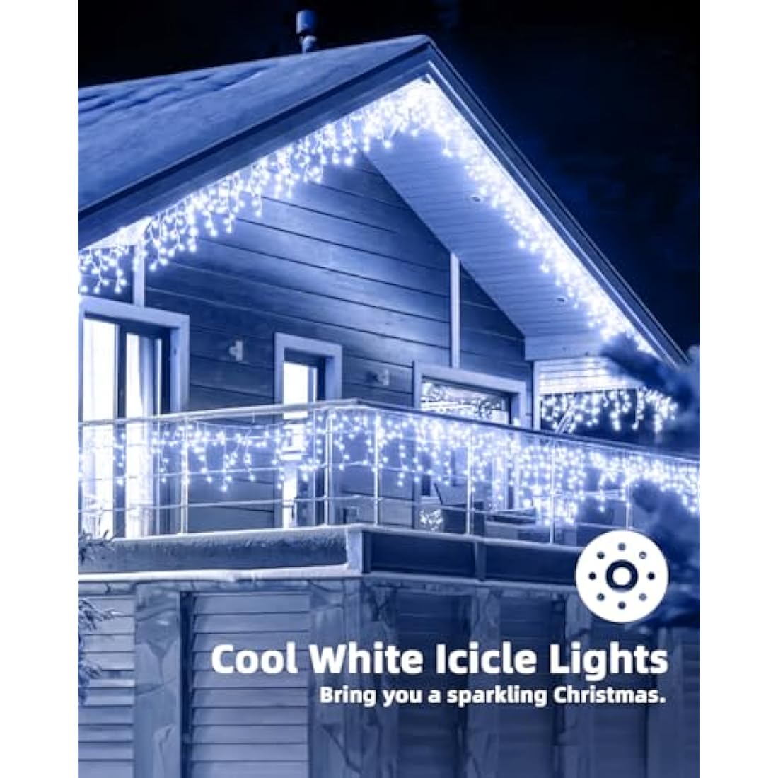 LEDYA 17M 480 LED Icicle Christmas Lights – Waterproof Outdoor Fairy Lights