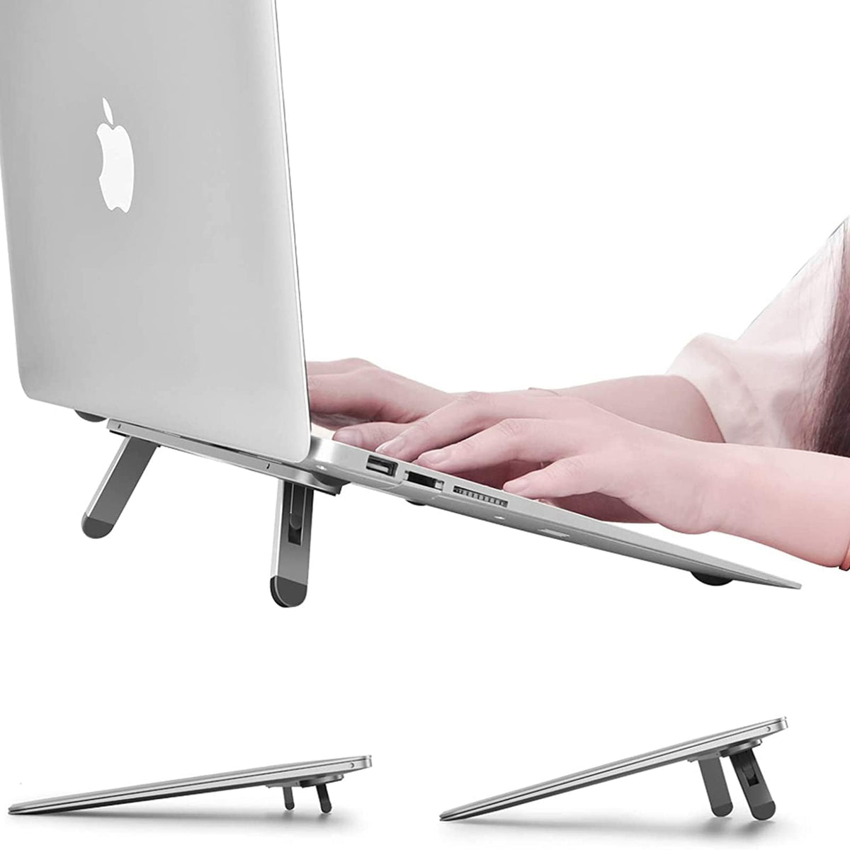 nediea Mini Laptop Stand for Desk, Keyboard Feet Riser, Laptop Cooling - image 1
