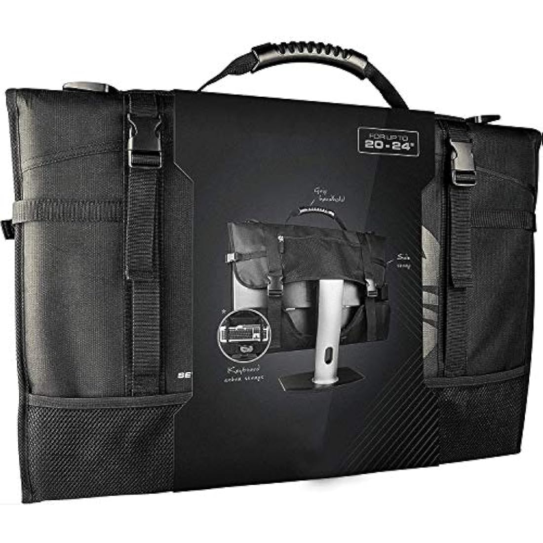 Hosoncovy 21.5" iMac & 20-24" Monitor Carrying Case | Waterproof Oxford