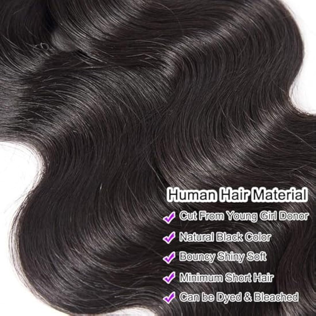 12A Brazilian Body Wave Human Hair Bundles - 3 Piece Set