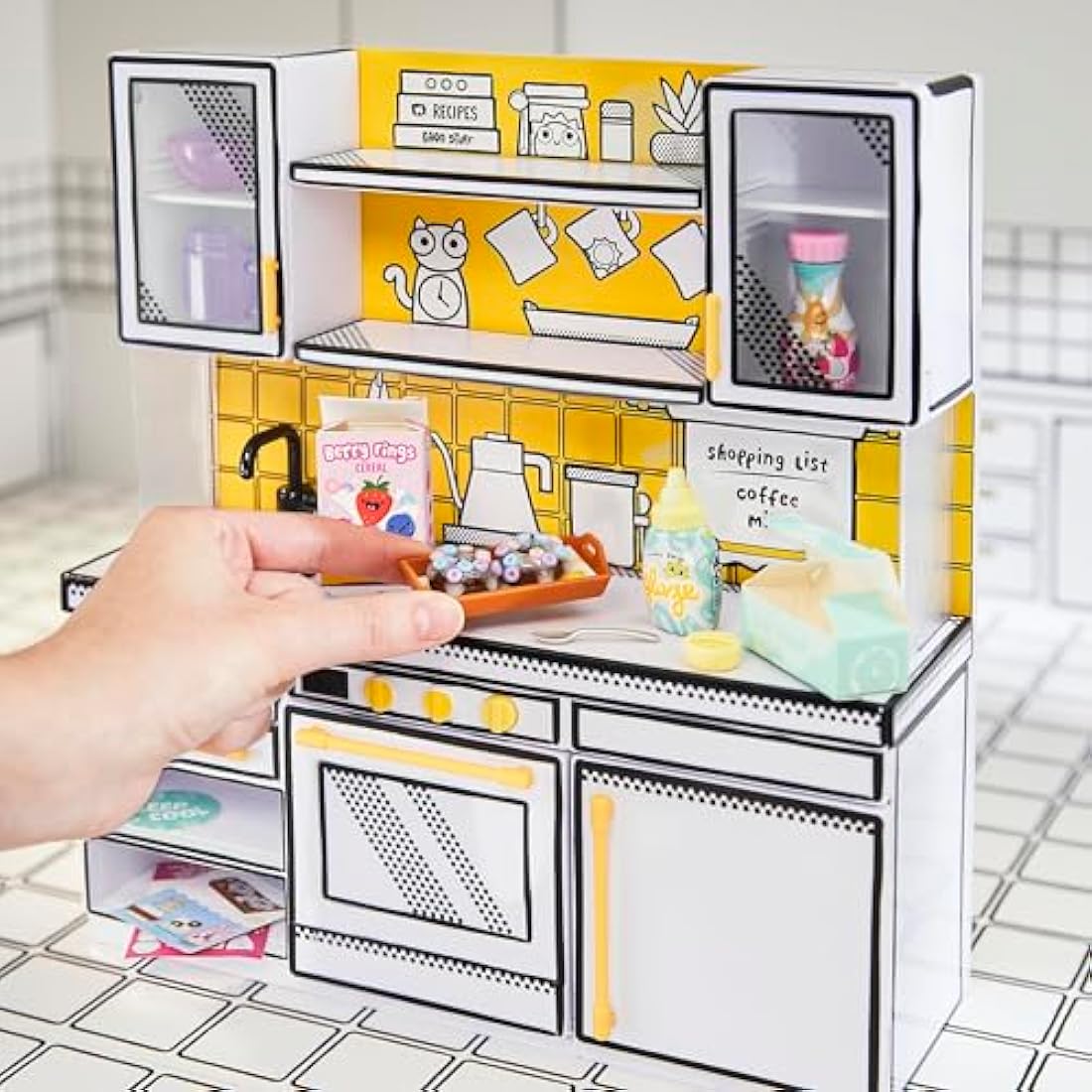 MGA's Miniverse Make It Mini Kitchen DIY Playset with UV Light & Resin