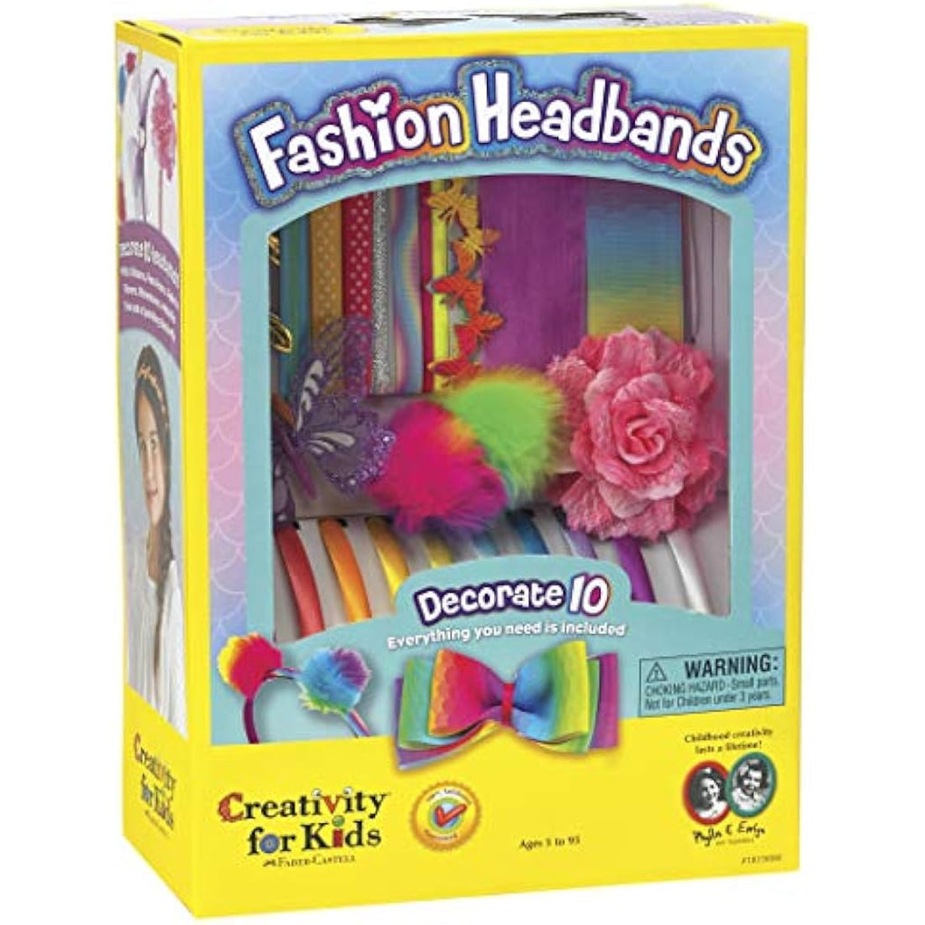 Creativity for Kids DIY Fashion Headbands Kit - Makes 10 Hair Accessories