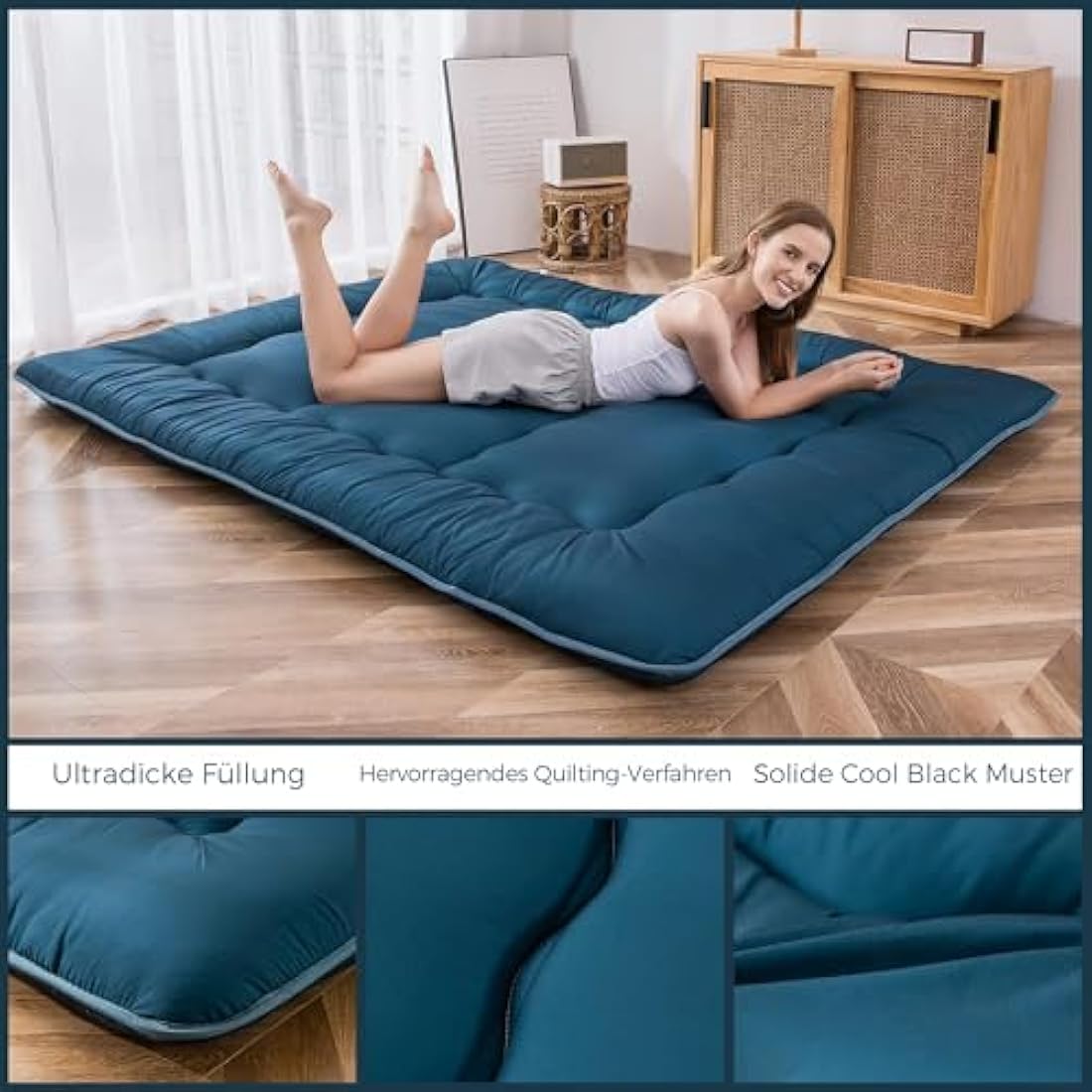 Japanese Futon Floor Mattress – Memory Foam Tatami Mat