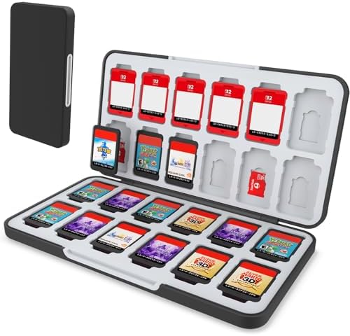 HEIYING Nintendo Switch Game Card Case - 24 Slot Portable SD Holder