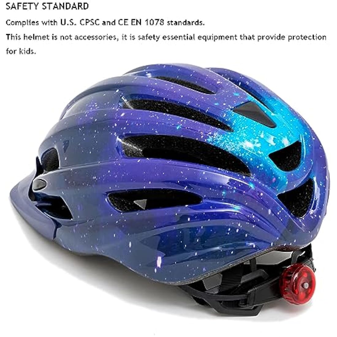 Jolof Store Kids Bike Helmet – LED Safety Light & Lightweight Design