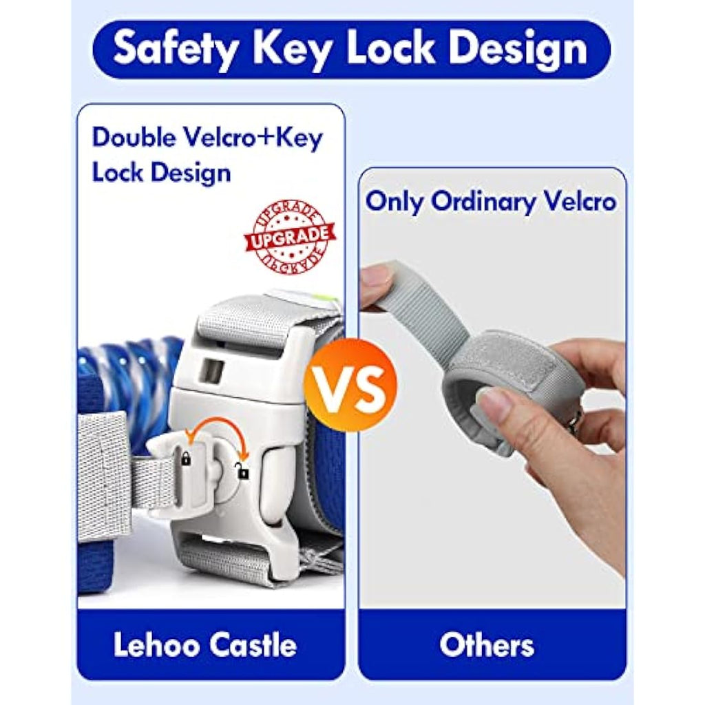 Lehoo Castle Anti Lost Wrist Link | Toddler Safety Harness Leash - Blue