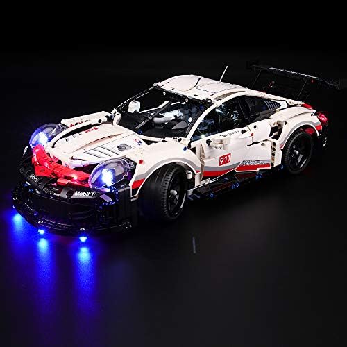 Briksmax LED Lighting Kit for Lego Porsche 911 RSR 42096 Model