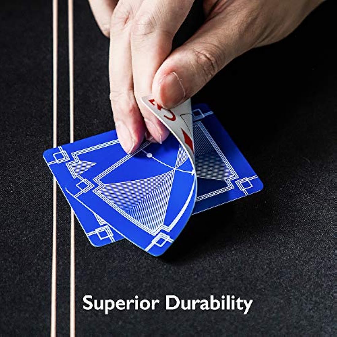 SLOWPLAY 100% Plastic Playing Cards - 10-Deck Set, Jumbo Index, Waterproof
