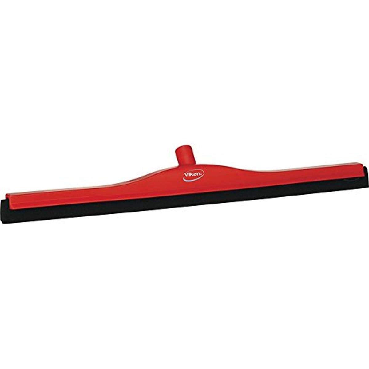 Vikan 28" Fixed Head Floor Squeegee – Double-Bladed Rubber, Red