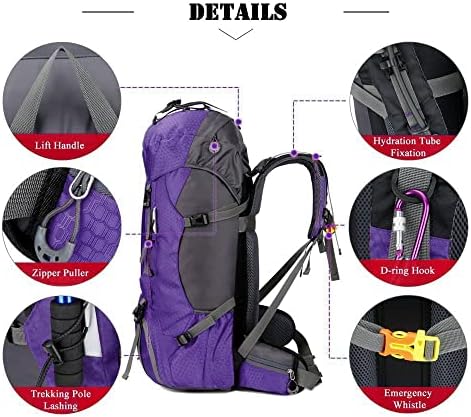 60L Waterproof Hiking Backpack – Lightweight Camping Rucksack