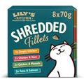 Lily's Kitchen Grain-Free Shredded Fillets Wet Cat Food - 8 x 70g