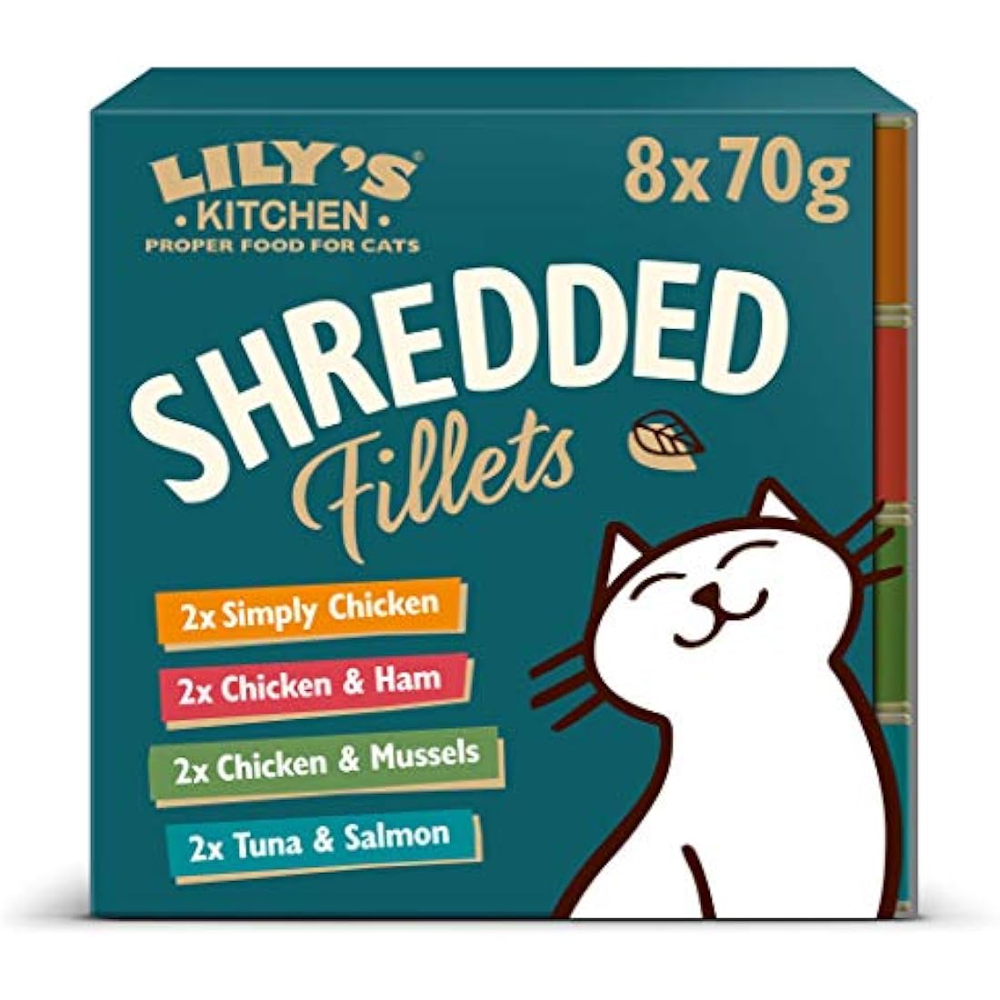 Lily's Kitchen Grain-Free Shredded Fillets Wet Cat Food - 8 x 70g