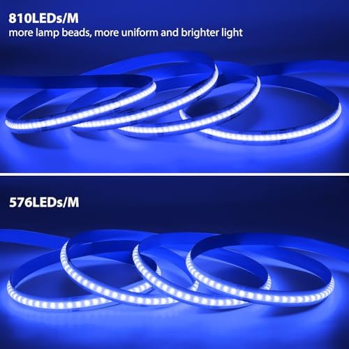Arotelicht 5m RGB COB LED Strip Light – 12V High Density 810 LEDs/m
