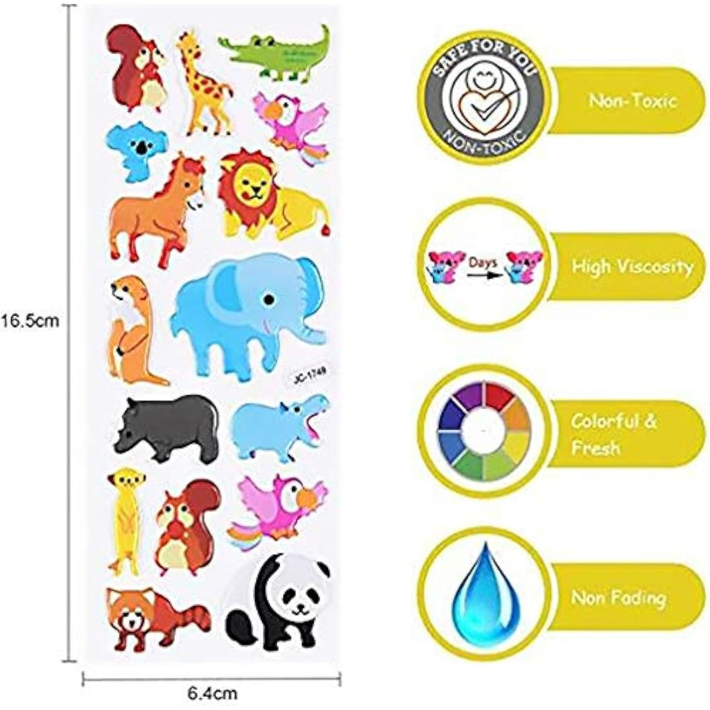 Vicloon 3D Puffy Stickers for Kids – 22 Sheets of 550+ Reward Stickers