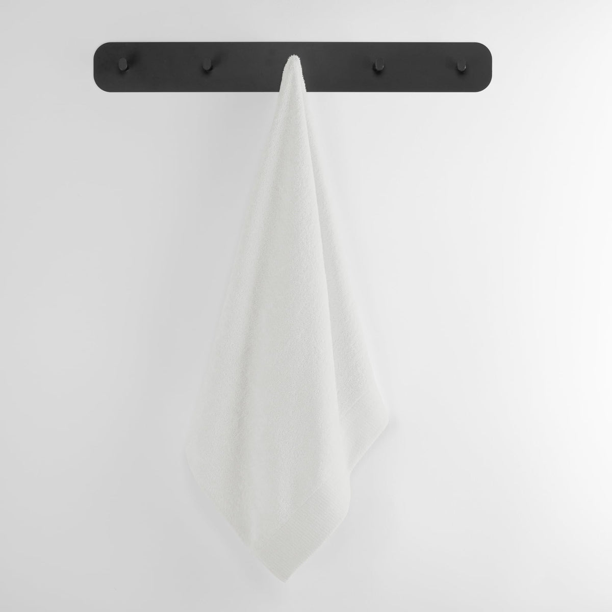 AmeliaHome Amari Towel White 50 x 100 cm 100% Cotton Quality Absorbent