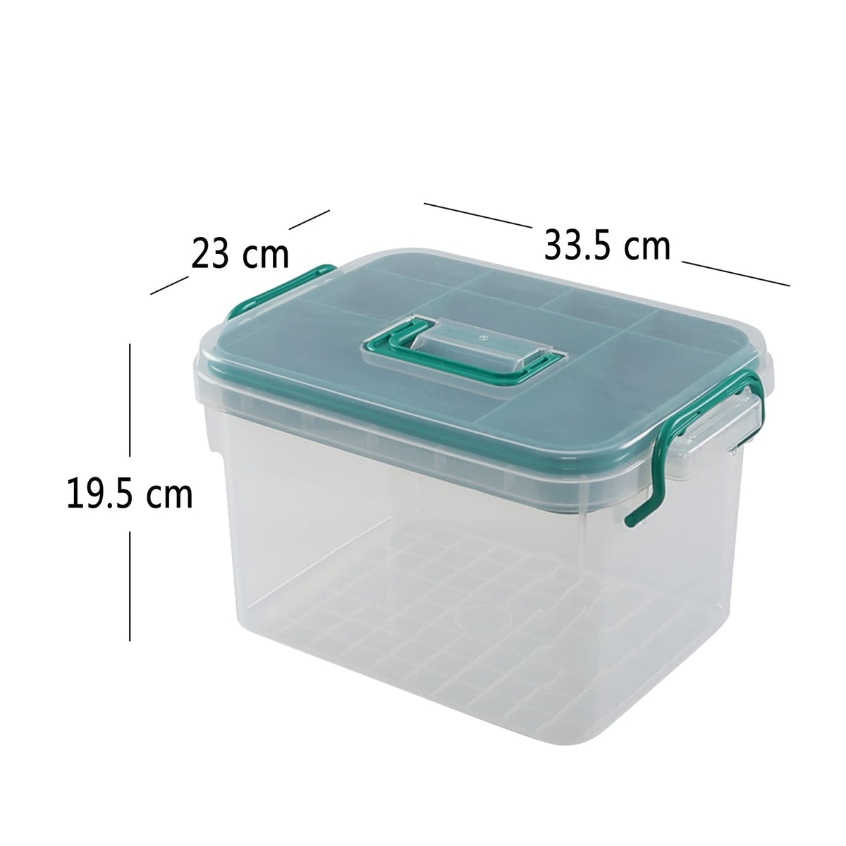 Lesbin 1-Pack Plastic First Aid Storage Box, Clear First Aid Medicine Storage Box, F - image 2