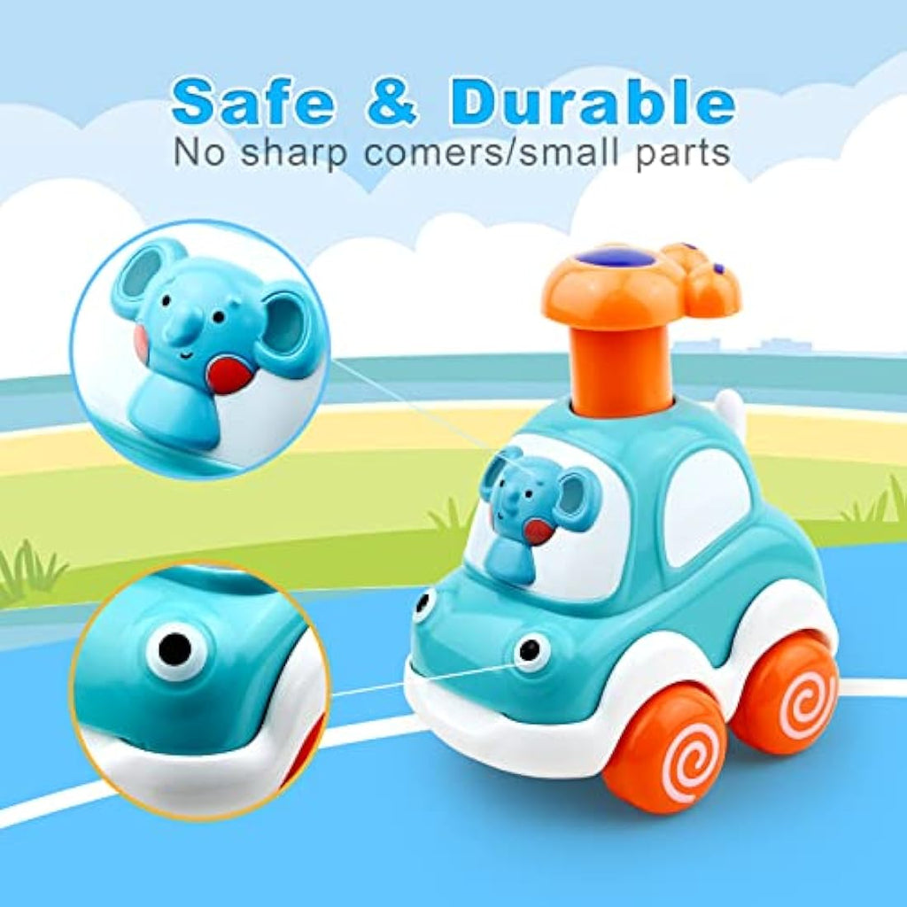Press and Go Animal Toy Cars – Eco-Friendly Toddler Gifts
