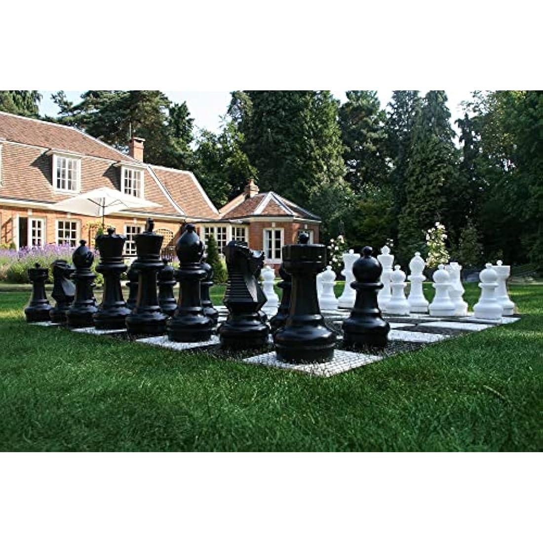 Uber Games Garden Chess Set – 30cm All-Weather Outdoor Family Game