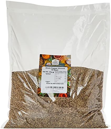 Old India Black Pepper Ground 18 Mesh – 100% Natural Bulk Spices 2kg