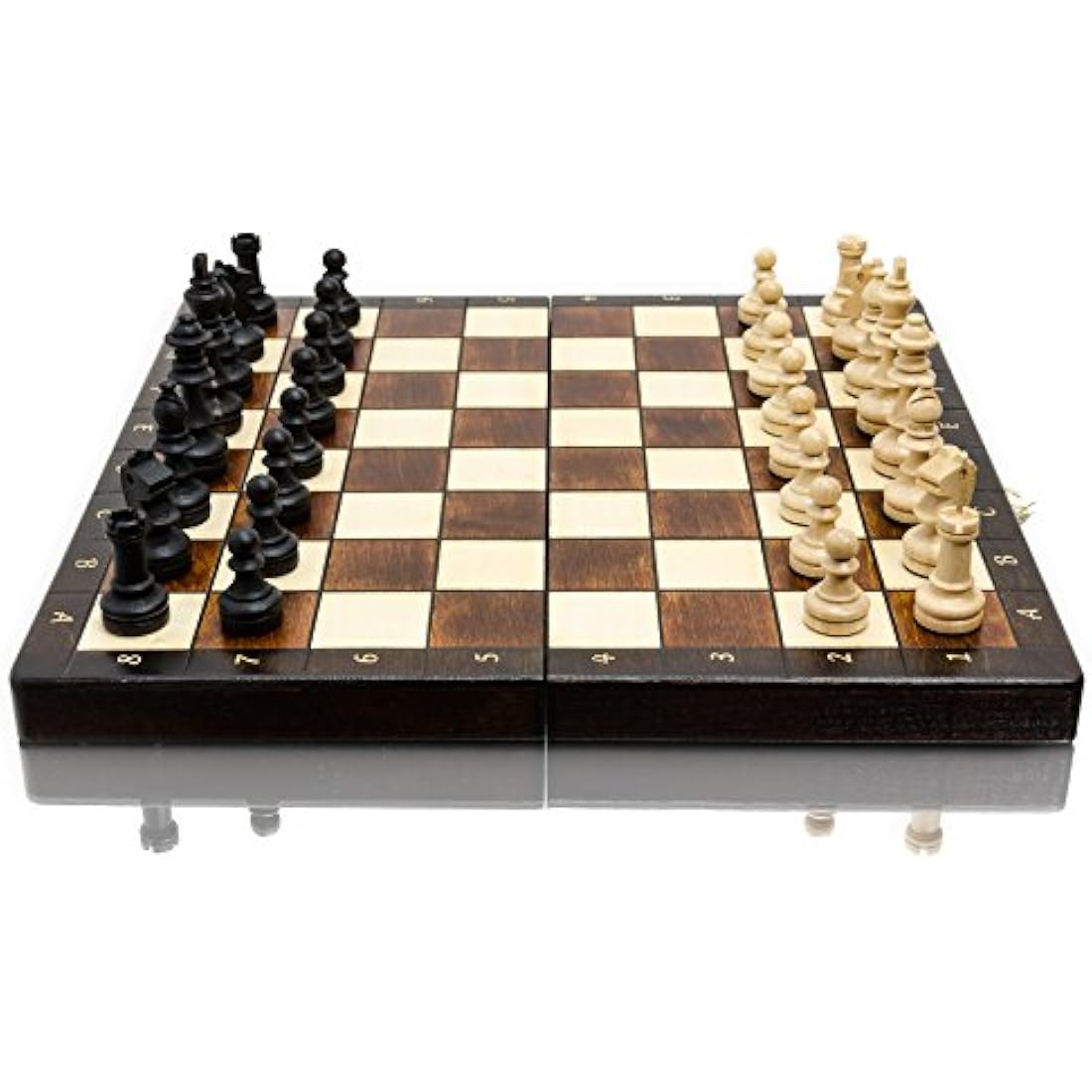 Master of Chess Magnetic Wooden Chess Set – 11 Inch Handmade Travel Set