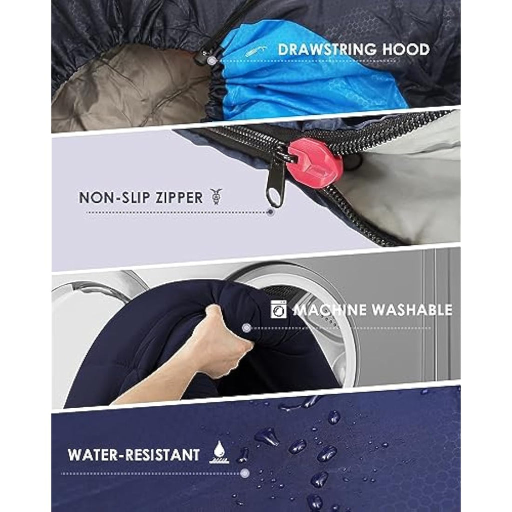 3-Season Sleeping Bag – Lightweight Waterproof Backpacking