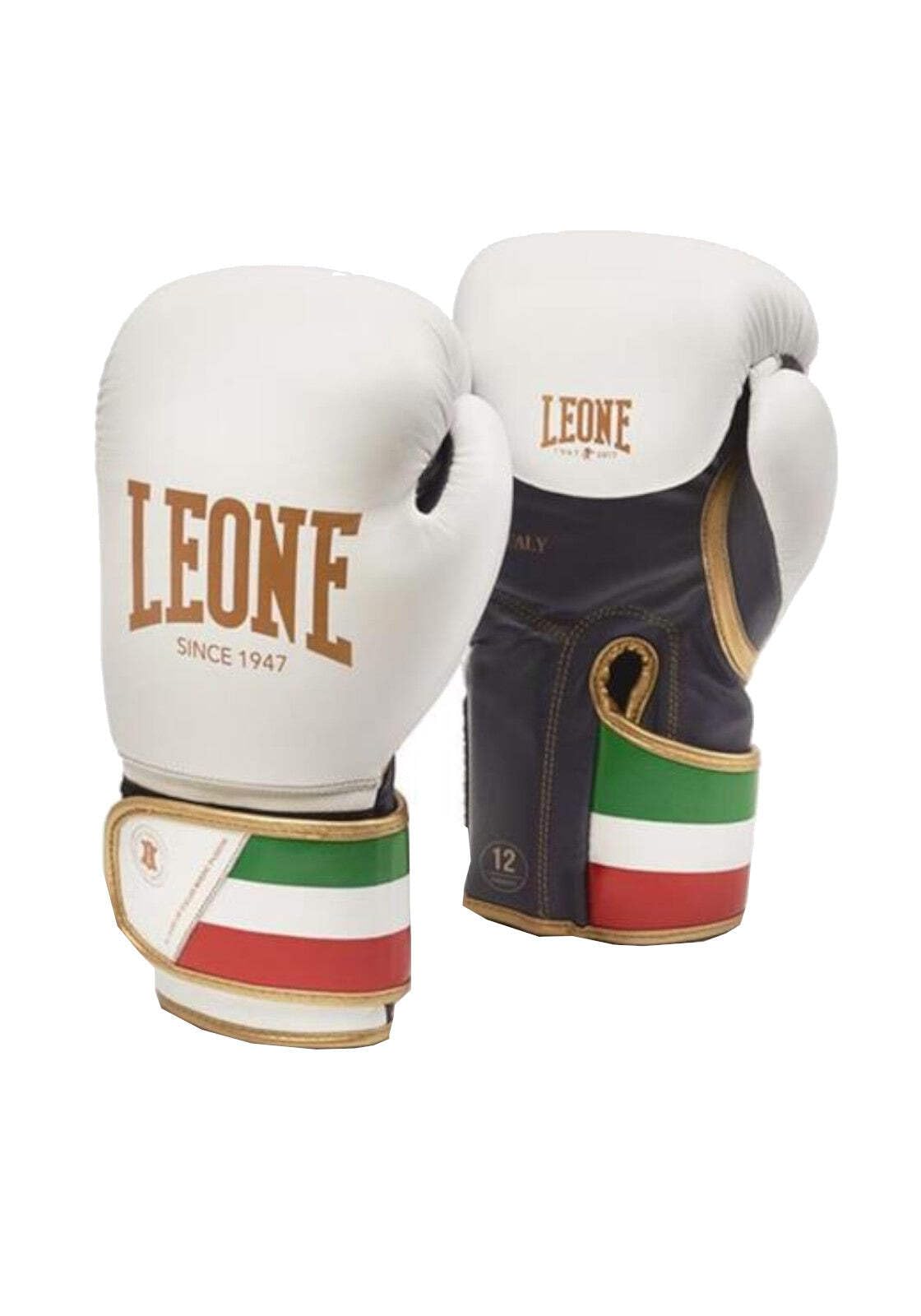 Leone 1947 Boxing Gloves | White 12oz Unisex Adult Sparring Gear