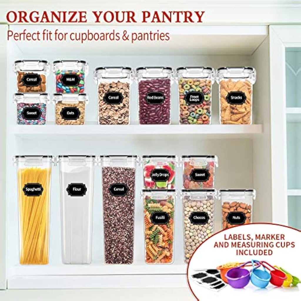 Skroam 24-Piece Airtight Food Storage Containers | BPA-Free Pantry Set