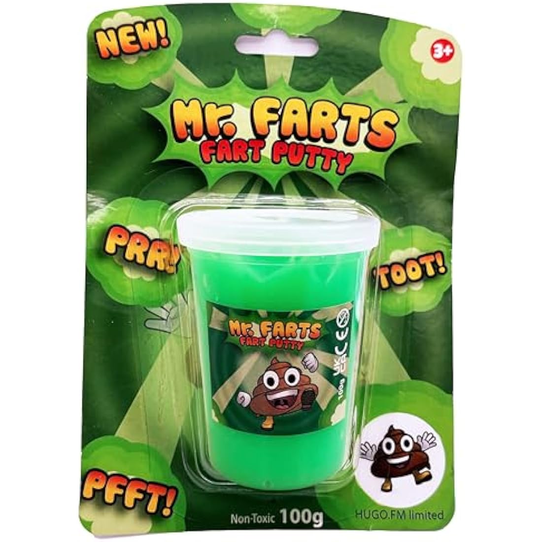 Mr. Farts – Funny Fart Putty Slime for Kids – Green Prank Noise Maker
