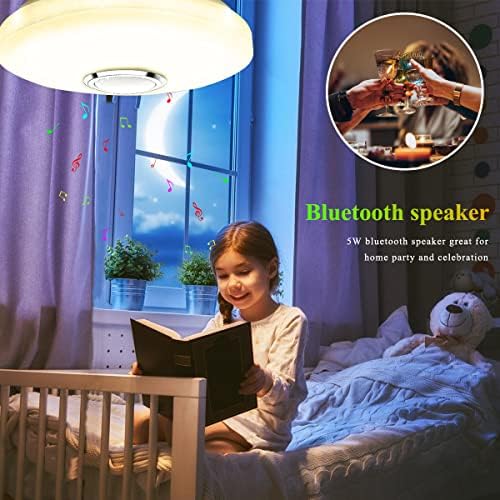 36W RGB LED Ceiling Light with Bluetooth Speaker & App