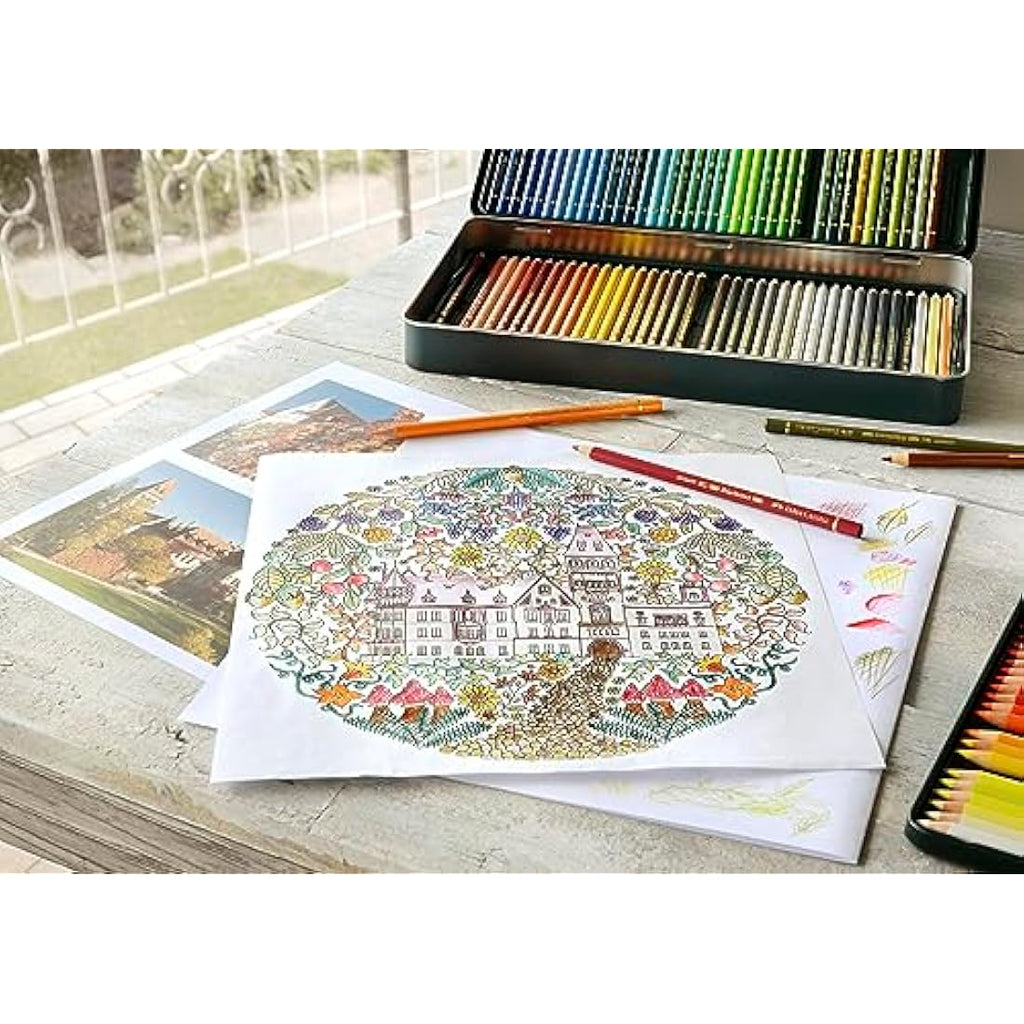 Faber-Castell Polychromos Colour Pencils | Tin of 120 | Professional Art