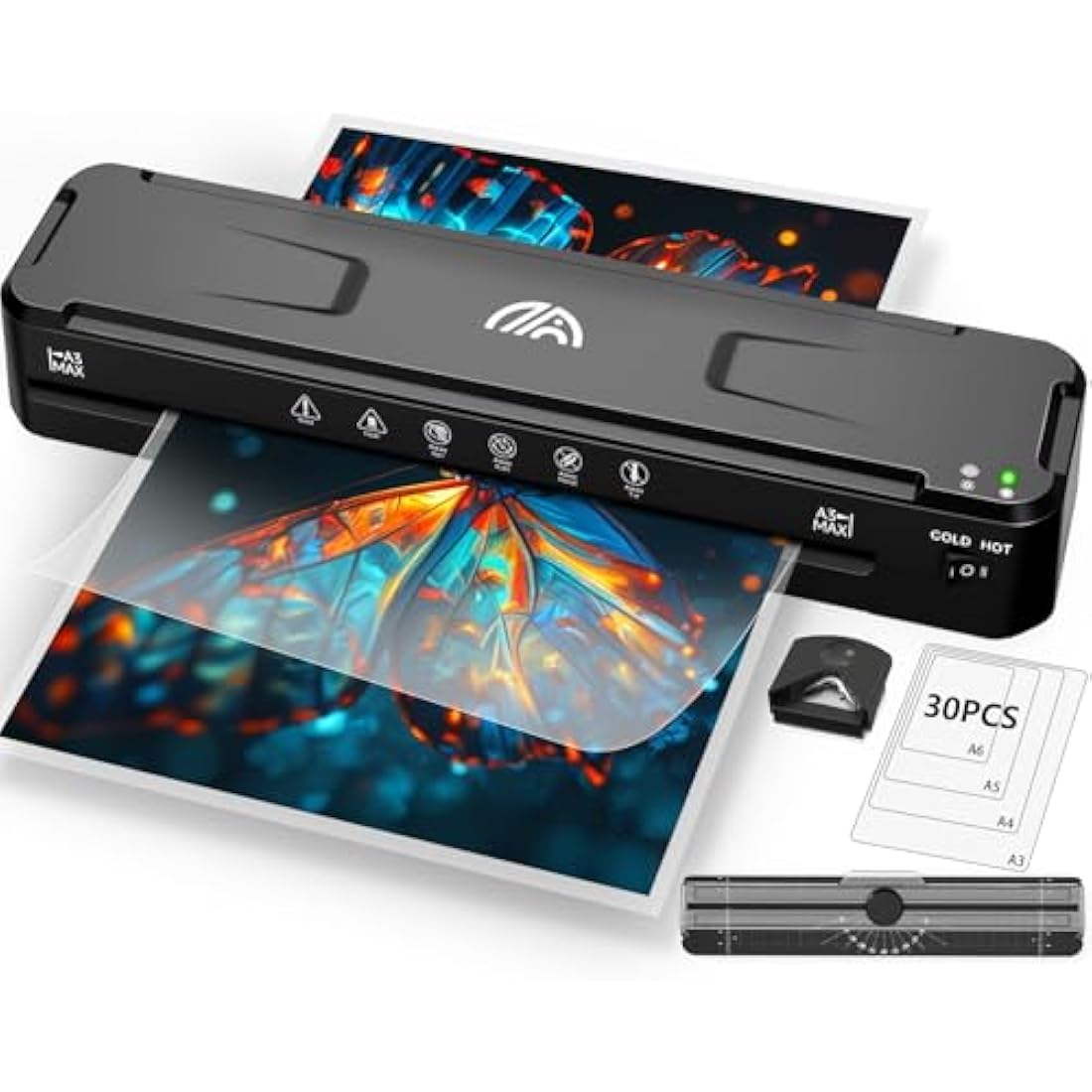 A3 Laminator Machine | 13" Thermal & Cold with 30 Sheets