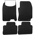 BCM Hyundai Kona 2017-Onward Tailored 3mm Rubber Car Floor Mats - 4pc