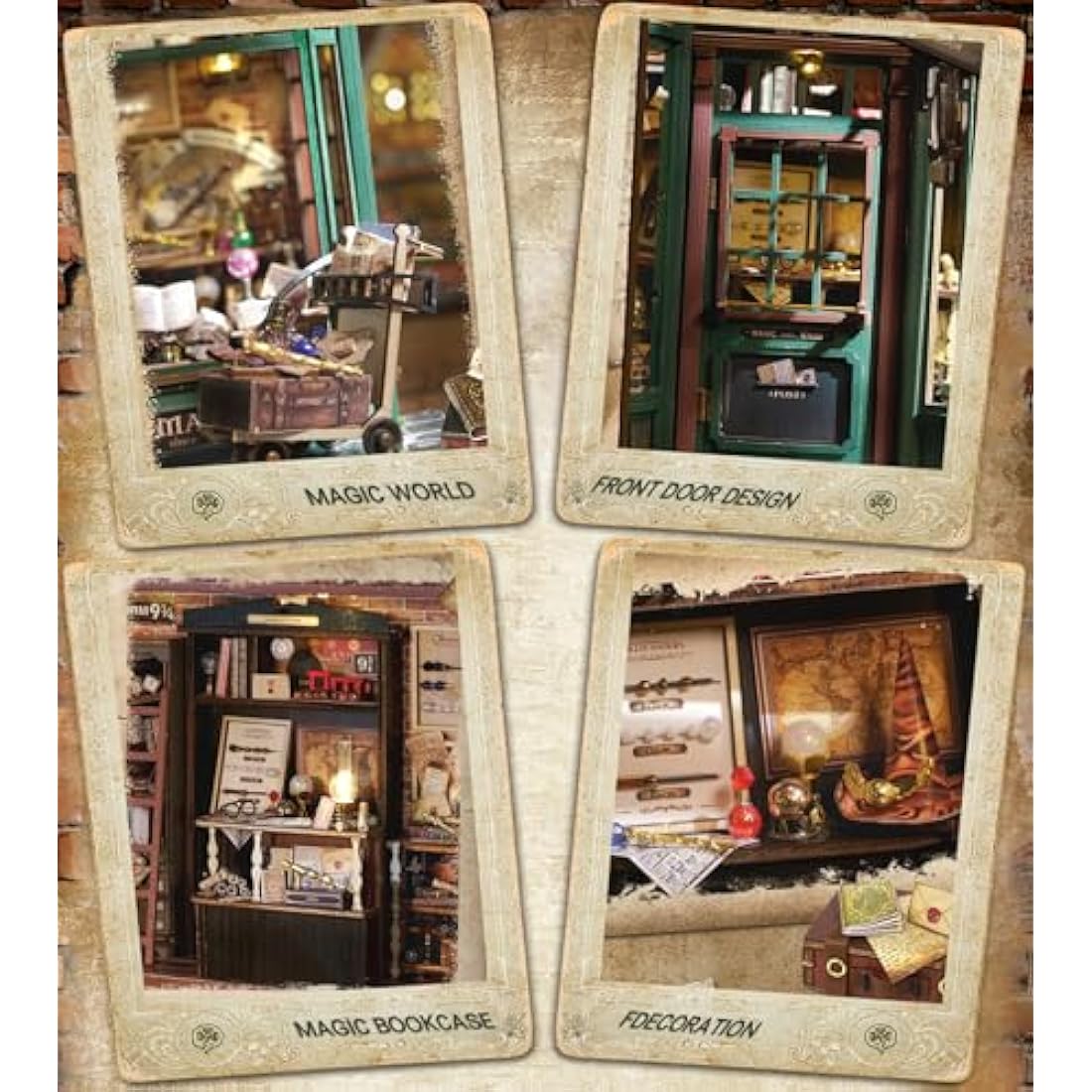 Spilay Magic House DIY Miniature Dollhouse Kit with Dust Cover | 1:24 Scale