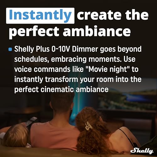 Shelly Plus 0-10V Dimmer – WiFi Smart Light Switch for Home Automation