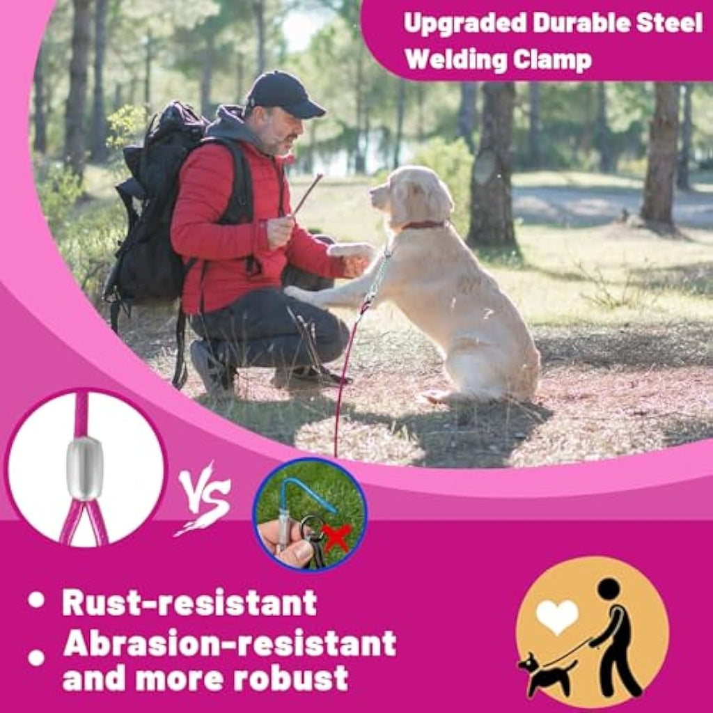 Heavy Duty Dog Tie Out Cable for Large Dogs up to 250lbs