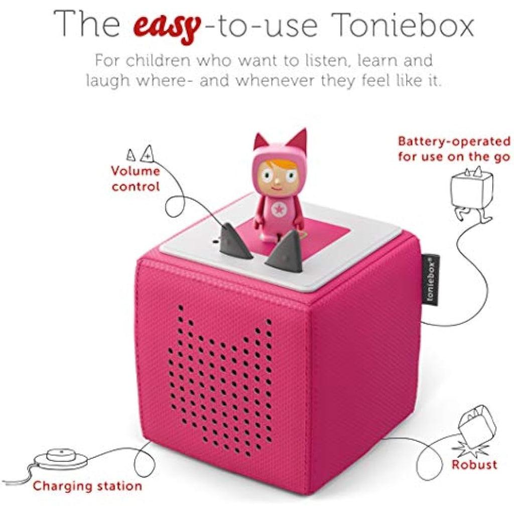 tonies Toniebox Julia Donaldson Bundle - Pink Audio Player with 4 Tonies