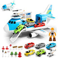 Transport Cargo Airplane Toy Set with 5 Mini Cars