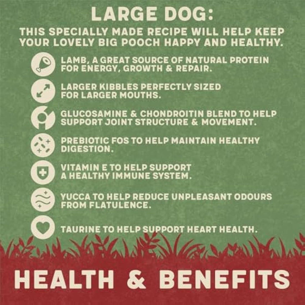 Harringtons Large Breed Dry Dog Food | Lamb & Rice | Natural - 14kg