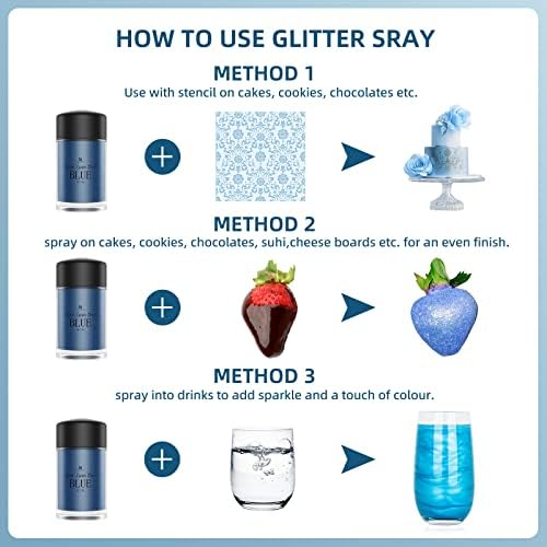 Edible Luster Dust Set | 12 Metallic Shimmer Colors for Cakes