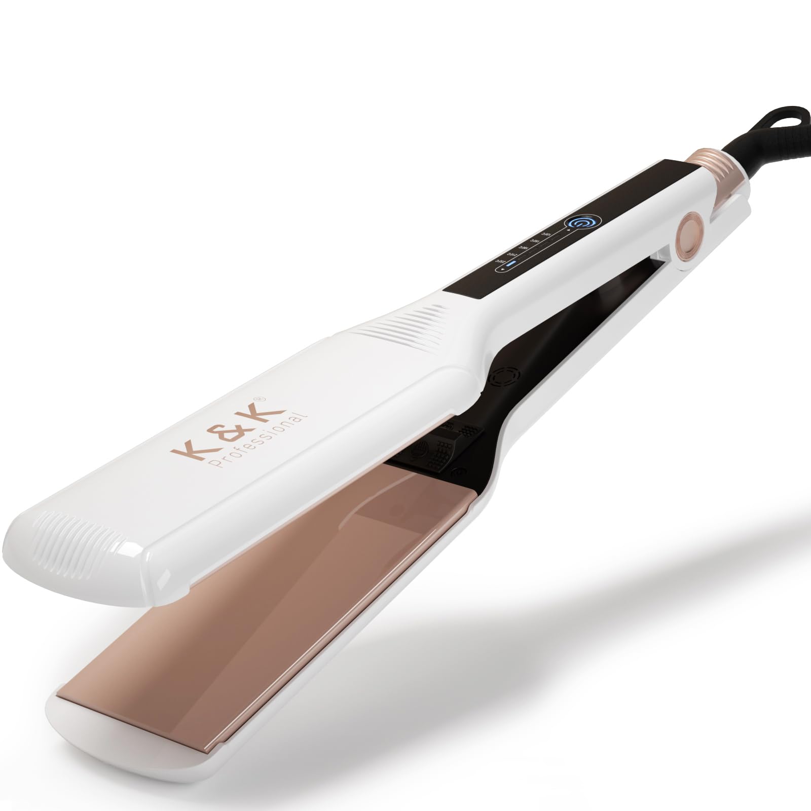 K&K Extra Wide Flat Iron | 2.25 Inch Ceramic Hair Straightener