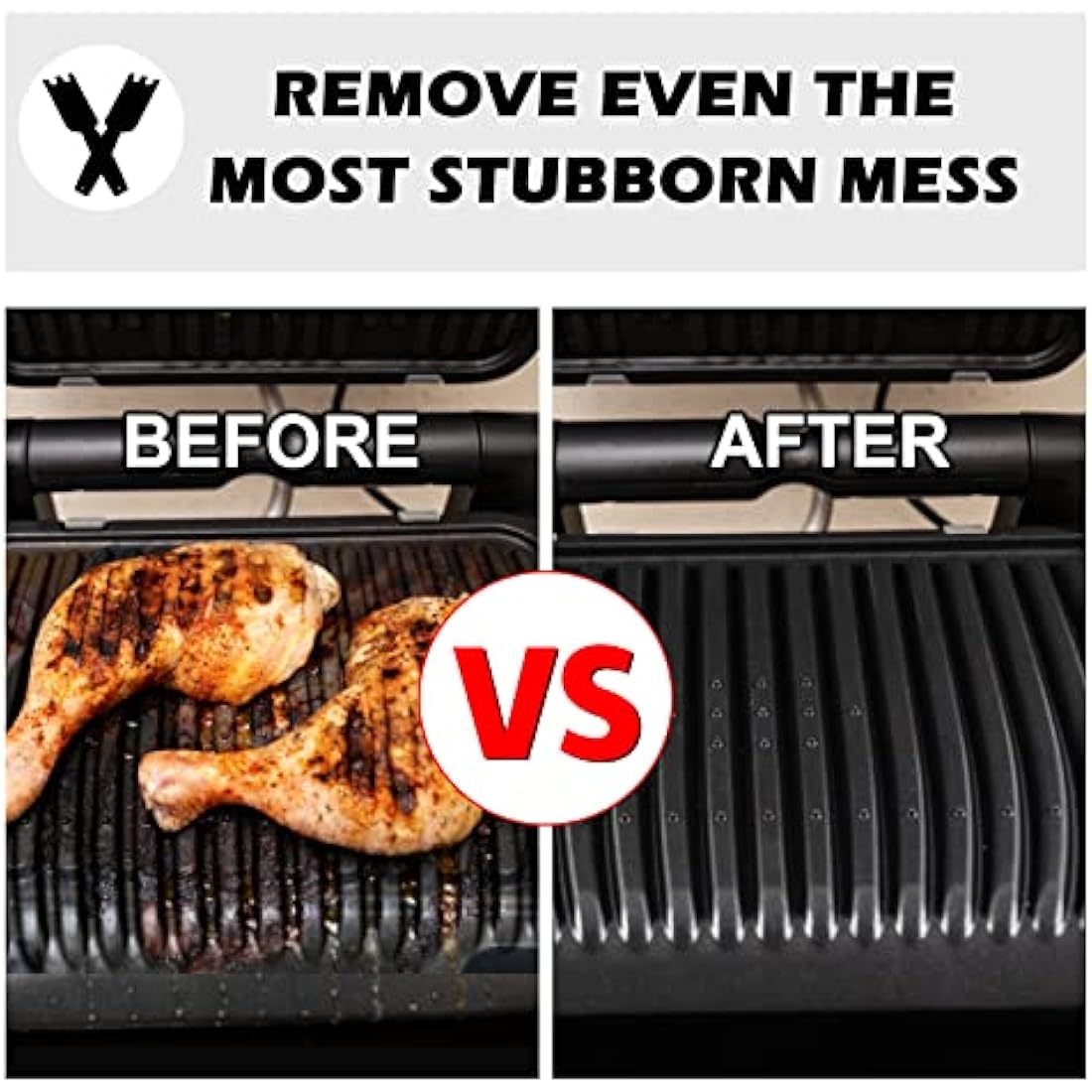 Bonna 2-Pack Nylon Grill Scraper for George Foreman and Panini Press