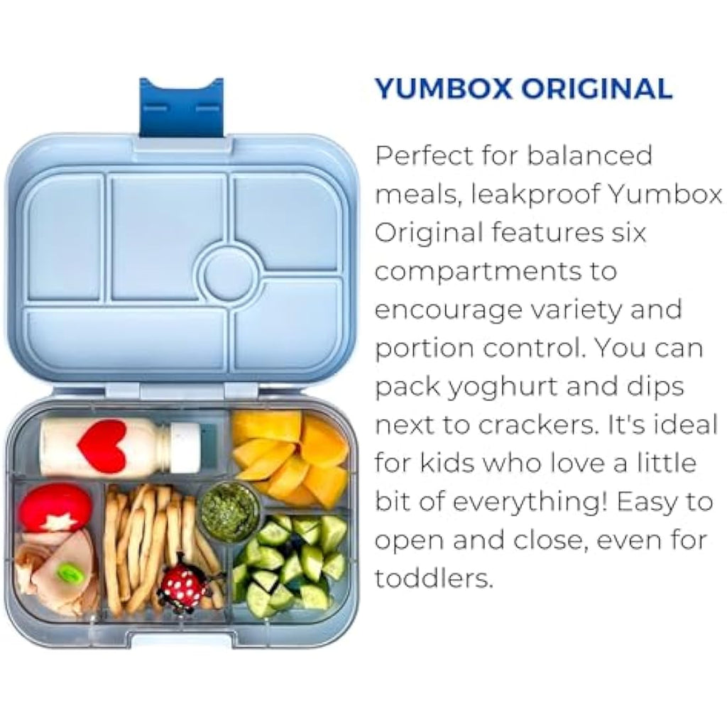 Yumbox Original Kids Bento Lunch Box | Leakproof 5-Compartment - Green