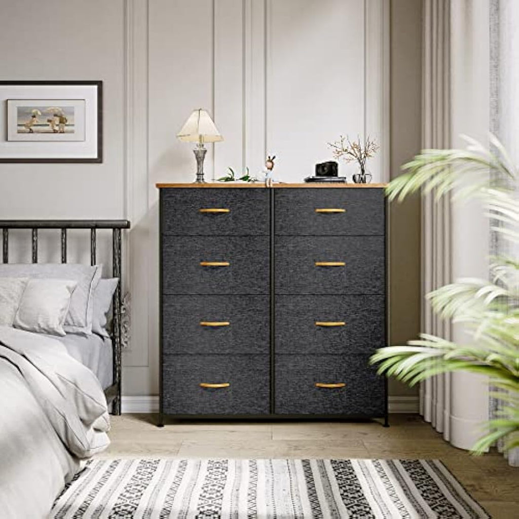 YITAHOME 8-Drawer Fabric Dresser – Storage Organizer with Steel Frame